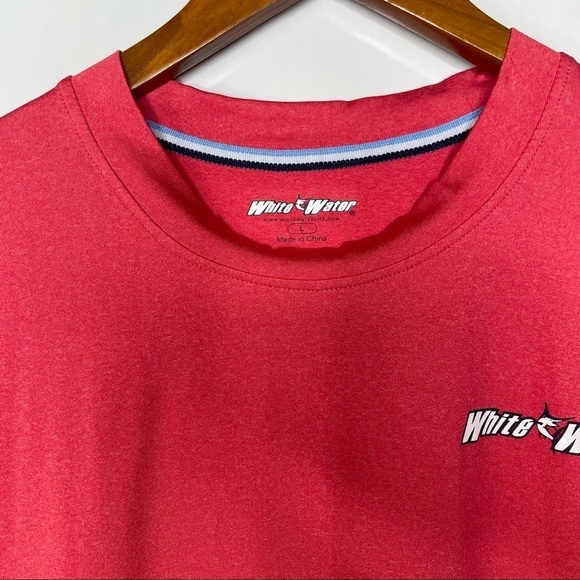 White Water Performance Tee Red Large - Picture 2 of 5